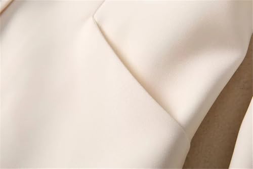 21Up23yPnzL.jpg Women Elegant Office and Business Suit Long-Sleeved Single Breasted Tops Straight Skirt 2 Piece Set