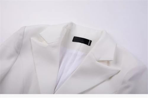 21khsGaL5sL.jpg Women Elegant Office Skirt Set Temperament Slim Fit Monochromatic Single Breasted Blazer Suits Fashion Two Piece Set