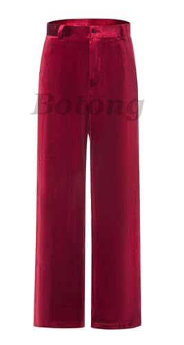 3 PC Womens Velvet Pant Suit - Peak Lapel Business Blazer Vest Pants for Prom Office Work