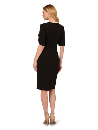 21xZAAU2qhL.jpg Women's Knit Crepe Pearl Midi Dress