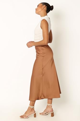 Women's Nellie Satin Midi Skirt