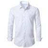310joi4jOWL.jpg Stretch Mens Slim Fit Dress Shirts Formal Long Sleeve Button Down Shirts