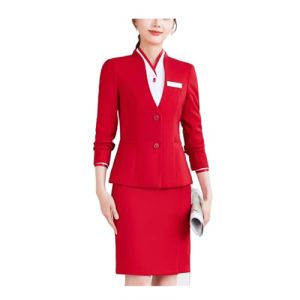 312-LhtUu5L.jpg Women Professional Blazers Skirt Business Set Office Work Wear Career Formal Two Piece Lady Suit