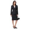 312YKFyjZfL.jpg Women's Business Skirt Suit Set 2 Piece Office Outfits Notched Lapel Blazer and Pencil Skirt