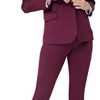 3135XyfxDDL.jpg Women's Business Blazer Pant Suit Set for Work
