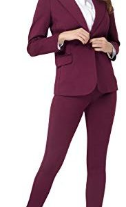 3135XyfxDDL.jpg Women's Business Blazer Pant Suit Set for Work