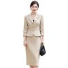 313gEg7aRUL.jpg Women Elegant Office Skirt Set Temperament Slim Fit Monochromatic Single Breasted Blazer Suits Fashion Two Piece Set