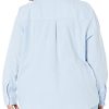 313mjr4o8-L.jpg Women's Long Sleeve Button Down Stretch Oxford Shirt (Available in Plus Size)