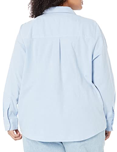 313mjr4o8-L.jpg Women's Long Sleeve Button Down Stretch Oxford Shirt (Available in Plus Size)