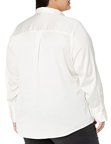 3150FIQKwnL.jpg Women's Regular-Fit Satin Button Down Blouse (Available in Plus Size)