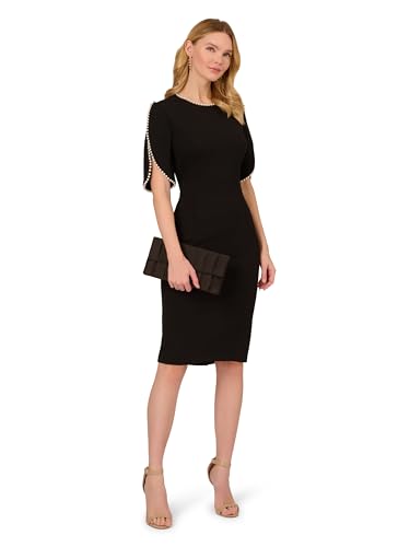 315BgpajieL.jpg Women's Knit Crepe Pearl Midi Dress