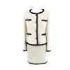 31689K4k2qL.jpg Women Tweed Jacket + Skirt Suit 2-Piece Set Slimming Suit Autumn/Winter Wire Fabric 2-Piece Set