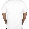 316NCHLxi9L.jpg 100% Polyester Short Sleeve Men's Uniform Shirt White