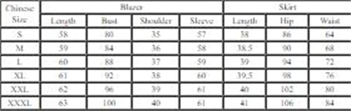 317fO0YCYL.jpg Women Formal Office Business Blazers Skirt Set Professional Work Wear Career Two Piece Lady Suit