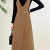 318CtP764YL.jpg Sweater, Strap Skirt Suit for Womens Spring and Autumn Style Slim Commuting Vest Dress twopiece Set