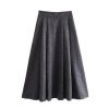 319hqoM5HVL.jpg Women's Winter Slim Commuter Lapel Single Breasted Suit Jacket High Waist Skirt Set