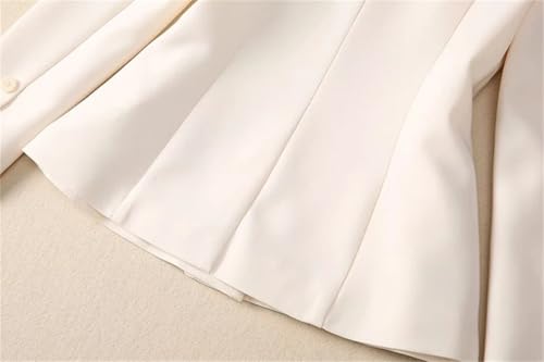 31BdsdFMDRL.jpg Women Elegant Office and Business Suit Long-Sleeved Single Breasted Tops Straight Skirt 2 Piece Set