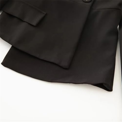 31C3AUMxu5L.jpg Women Black Skirts Suit Long Sleeve Sashes Blazer Mesh Long Skirts 2 Pieces Set