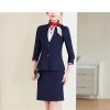 Women Professional Blazers Skirt Business Set Office Work Wear Career Formal Two Piece Lady Suit