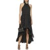 31HcxVe1eL.jpg Paris Women's Chiffon High-Low Maxi Dress with Ruffle Skirt and Mock Neck