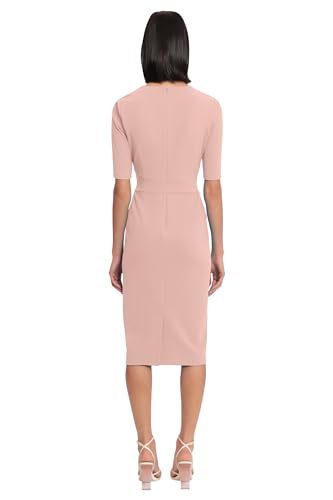 31LGBsoFBJL.jpg Women's Curved Waist Seam Crepe Workwear Dress Career Office Desk to Dinner Event Occasion Guest of