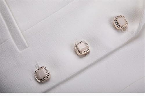 31LtrUzErKL.jpg Women Elegant Office Skirt Set Temperament Slim Fit Monochromatic Single Breasted Blazer Suits Fashion Two Piece Set