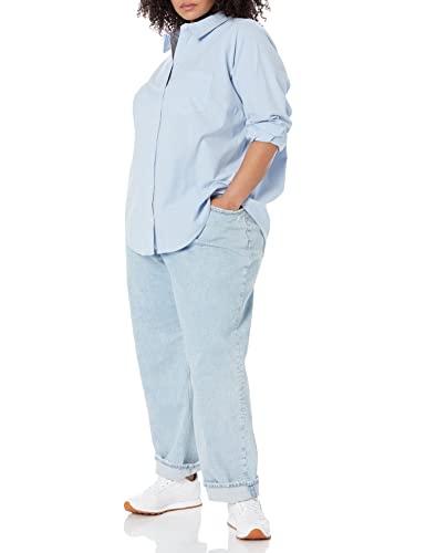 31MxKF1Ec4L.jpg Women's Long Sleeve Button Down Stretch Oxford Shirt (Available in Plus Size)