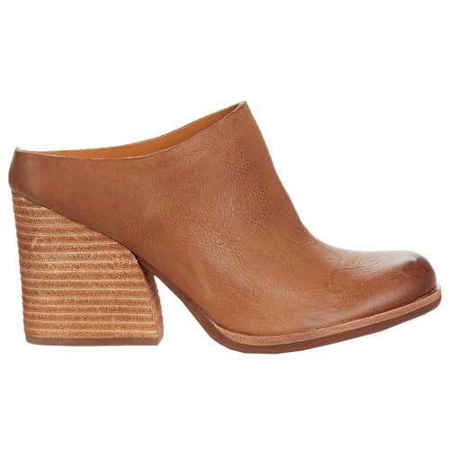 31N-f7BOGL.jpg Women High Chunky Stacked Heel Mules Round Closed Toe Heeled Sandals Slip On 3 Inch Block Heels Suede Backless Booties Burnished