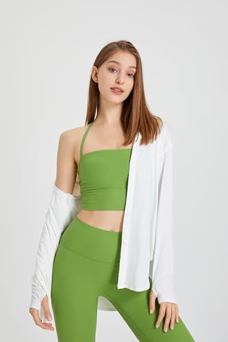 31PQh4ApAyL.jpg Women's UPF 50+ UV Sun Protection Long Sleeve Shirt Button-Down Shirt Yoga High Stretch Sport Blouses