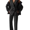 Suit for Women 2025 Formal Womens Suit 3 Piece Set Double Breasted Blazer Vest Pants Suits for Women Dressy