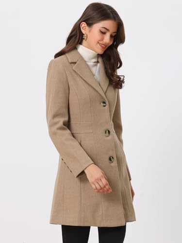 31Tgb4jMVzL.jpg Women's Trench Coats Single Breasted Long Outerwear Winter Coat