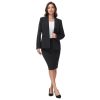 31UAO7Rh5lL.jpg Women's Business Skirt Suit Set 2 Piece Office Outfits Notched Lapel Blazer and Pencil Skirt