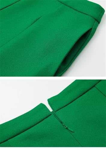 31V5jzLDnmL.jpg Women Spring Skirt Sets Solid Long Sleeve Lapel Collar Short Coat Big Swing A-Line Skirt 2 Piece Suits