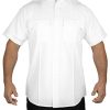 31Y5kAimN4L.jpg 100% Polyester Short Sleeve Men's Uniform Shirt White