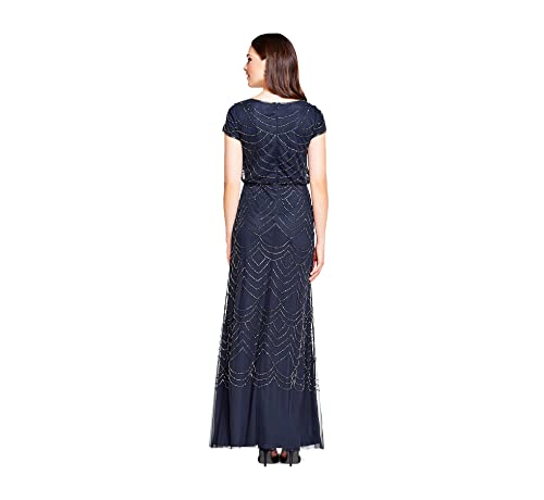 31ZtyjGyQLL.jpg Women's Short Sleeve Blouson Beaded Gown