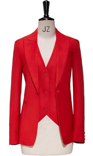 Women Suits Office Work 3 Pieces Set Lady Blazer Formal Business Suit Wedding Tuxedos Party (Blazer+Vest+Pants)
