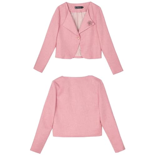 31aVhKvwYEL.jpg Women Elegant Mermaid Skirts 2 Piece Set Cropped Blazer Jacket and Ruffle Skinny Faldas Tweed Outfits Skirt Suit