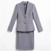Women Professional Blazers Skirt Business Set Office Work Wear Career Formal Two Piece Lady Suit