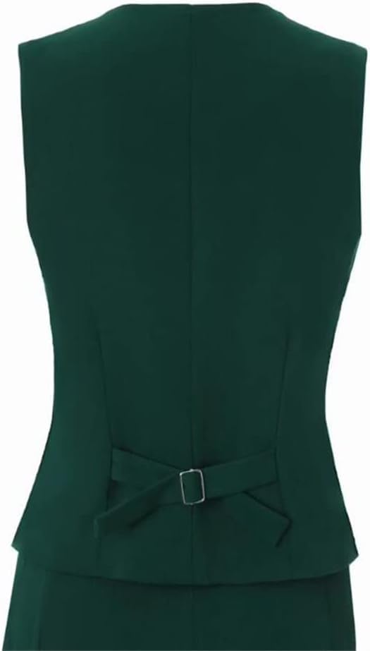 31bYM8oogTL.jpg Womens Tuxedo 3 Piece Suit Sets for Women Blazer Pants Vest Set Womens Business Professional Outfits