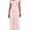 31dKp9SfUAL.jpg Womens Summer Outfits Business Casual 2 Piece Vest Pants Set Asymmetric Collar Vest Wide Leg Pants for Women