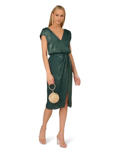 31eSZG2RLPL.jpg Women's Foil Woven Midi Dress