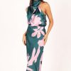 31erNZLXjLL.jpg Women's Anabelle Halter Neck Midi Dress