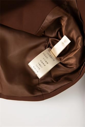 31fW2KMz5vL.jpg Women Elegant Commuter Suit Notched Long-Sleeved Appliques Tops Flounced Edge Skirt 2 Piece Set