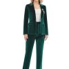31gVyGtoIsL.jpg Women's 2 Piece Velvet Suit Notch Lapel One Button Slim Fit Business Party Wedding Tuxedo Blazer Pants Set