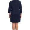 31gyFLrYZpL.jpg Women's Notch Neck Sleek Sheath Dress Office Workwear