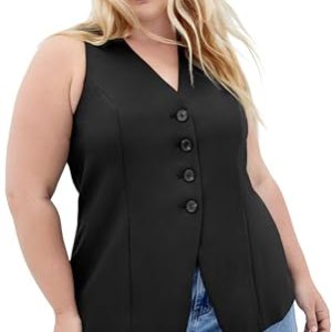 31hLY4lW-NL.jpg Women's Plus Size Vest - Yazmin