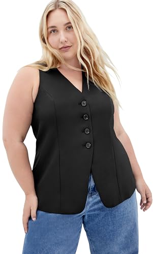 31hLY4lW-NL.jpg Women's Plus Size Vest - Yazmin