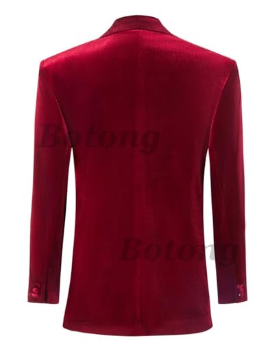 3 PC Womens Velvet Pant Suit - Peak Lapel Business Blazer Vest Pants for Prom Office Work