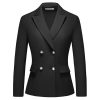 31jkGoIJyL.jpg Women's 2 Piece Business Suit Double Breasted Blazer and Pants Work Suit Set