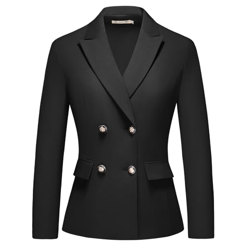 31jkGoIJyL.jpg Women's 2 Piece Business Suit Double Breasted Blazer and Pants Work Suit Set